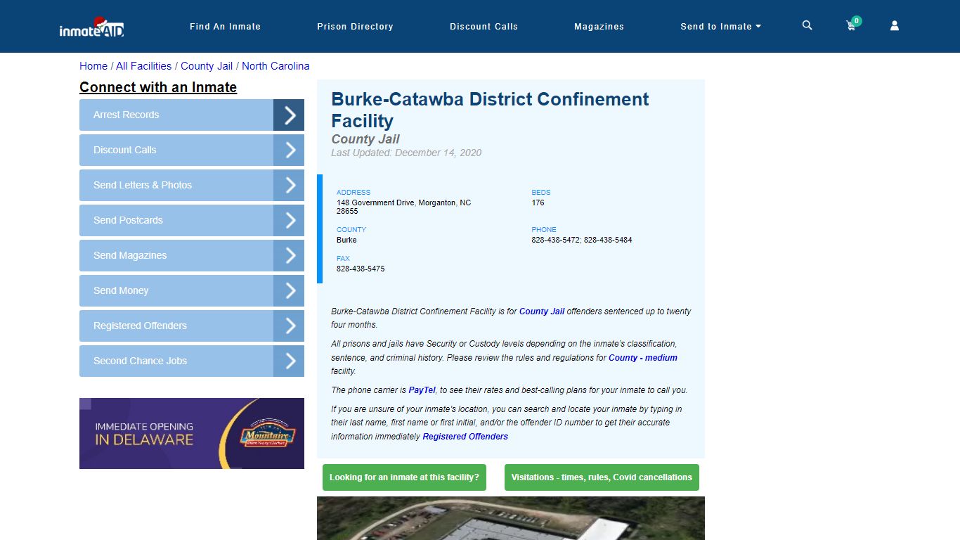 Burke-Catawba District Confinement Facility - Inmate Locator ...